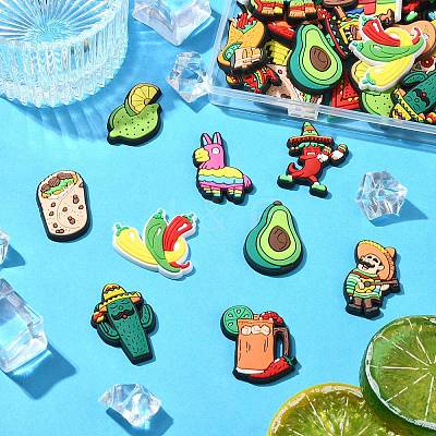 60Pcs 30 Styles PVC Cabochons KY-CJ0002-09B-1