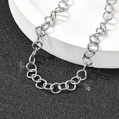 304 Stainless Steel Link Chain Bracelets for Women Men BJEW-A050-02P-1