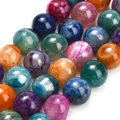 Natural Dragon Veins Agate Beads Strands GG-L001-L01-01B-1