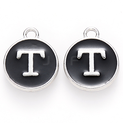 Platinum Plated Alloy Charms ENAM-S118-02T-P-1