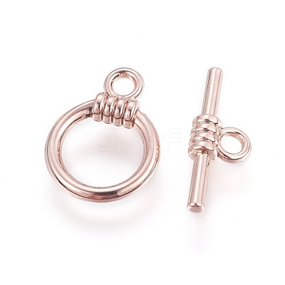 Alloy Toggle Clasps PALLOY-I134-12RG-AAA-1