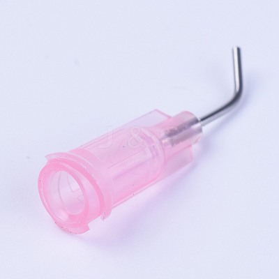 Plastic Fluid Precision Blunt Curved Needle Dispense Tips TOOL-WH0103-04C-1