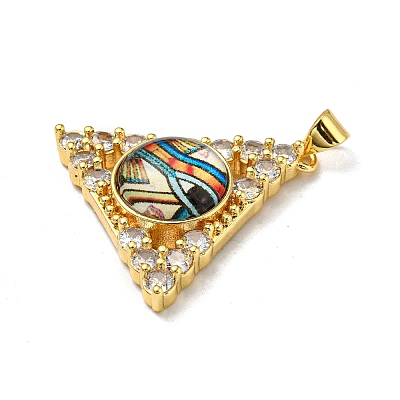 Real 18K Gold Plated Brass Pendants KK-L209-007G-08-1