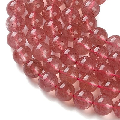 Natural Strawberry Quartz Beads Strands G-C268-B04-02-1
