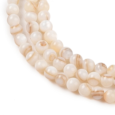 Natural Freshwater Shell Beads Strands SHEL-T011-02-3mm-1