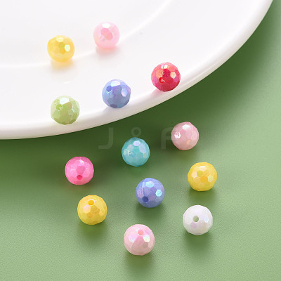 Opaque Acrylic Beads TACR-S154-61F-1