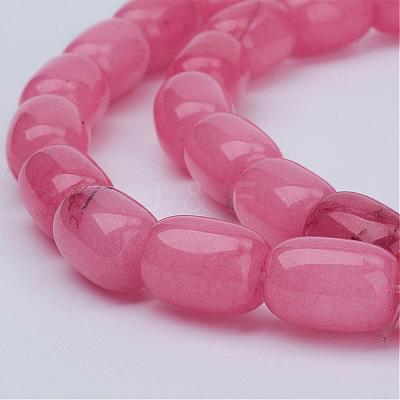 Barrel Shaped Gemstone Natural Rhodochrosite Stone Beads Strands G-S114-10-1