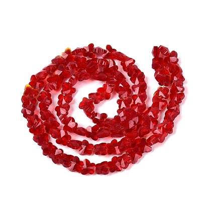 Transparent Glass Beads Strands GLAA-Q118-01A-B10-1