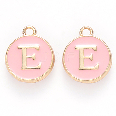 Golden Plated Alloy Enamel Charms X-ENAM-S118-07E-1