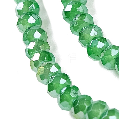 Baking Electroplate Glass Beads Strands DGLA-A039-J4mm-B03-1