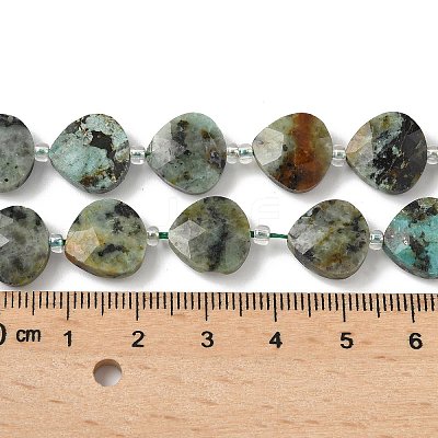Natural African Turquoise(Jasper) Beads Strands G-D316-A03-1