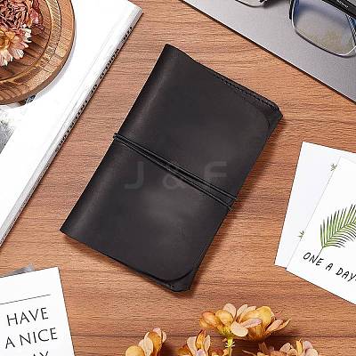 Rectangle Leather Travel Passport Wallet Cover AJEW-WH20007-03B-1
