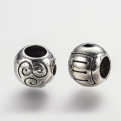 Brass 3-Hole Guru Beads KK-K202-40AS-1