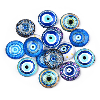 Flatback Glass Cabochons GGLA-N005-03-1