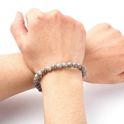Stretchy Gemstone Bracelets BJEW-C259-6mm-2A-1
