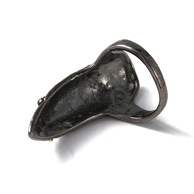 Alloy Women Finger Nail Rings MRMJ-WH0077-028C-B-1
