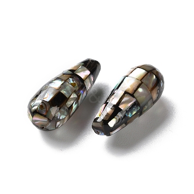 Natural Paua Shell Beads SSHEL-B002-10B-02-1