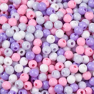 Opaque Acrylic Beads OACR-H118-07B-03-1