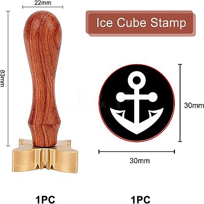 1Pc Brass Stamp Head DIY-OC0008-33C-1