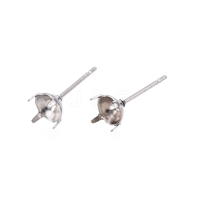 Non-Tarnish 316 Surgical Stainless Steel Stud Earring Setting STAS-S117-023B-1