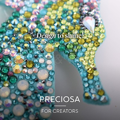 Preciosa® MAXIMA Crystal No Hotfix Flatback Stones Y-PRC-NSS8-40080-1