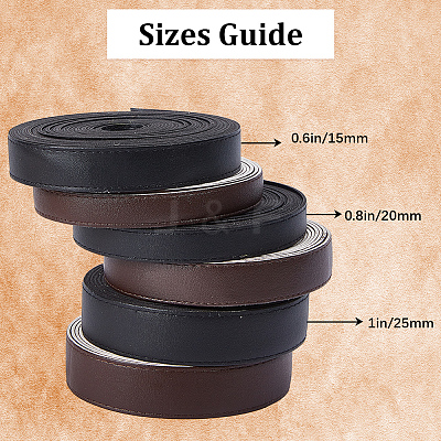 5M Flat Imitation Leather Cord LC-GF0001-05B-02-1