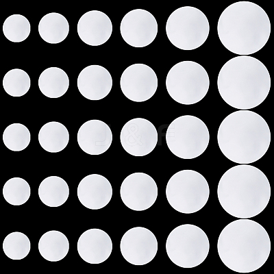 240Pcs 6 Styles Transparent Plastic Film for Badge DIY-CP0013-94-1