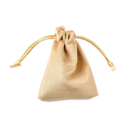 Velvet Jewelry Drawstring Storage Pouches ABAG-P013-02D-09-1
