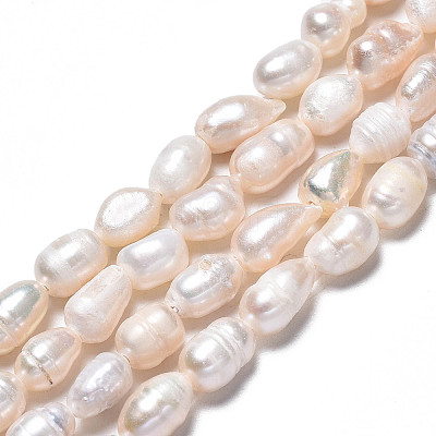 Natural Cultured Freshwater Pearl Beads Strands PEAR-N012-05F-1