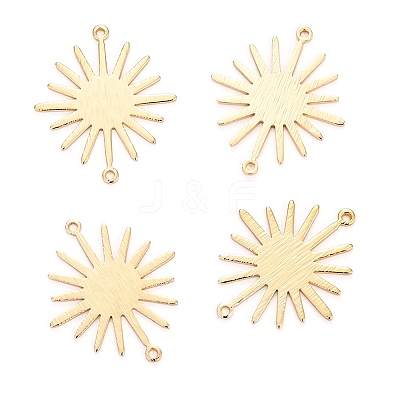 Brass Solar Eclipse Links Connectors X-KK-I681-15G-1
