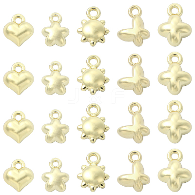 30Pcs 5 Style Alloy Charms FIND-CJ0001-45-1