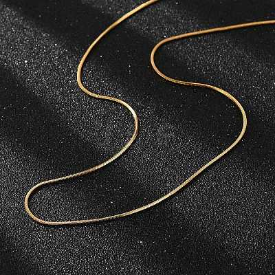 304 Stainless Steel Snake Chains Necklaces X-STAS-F094-24G-1