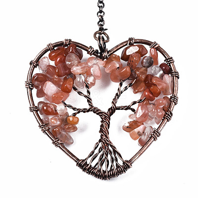 Natural Natural Carnelian Big Pendants G-T133-R07D-1