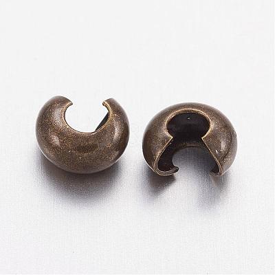 Brass Crimp Beads Covers KK-H290-NFAB-NF-1