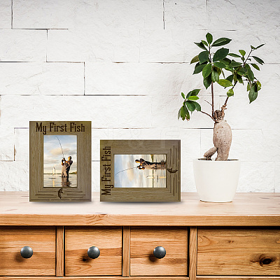 Rectangle Wood Photo Frames AJEW-WH20021-013-1