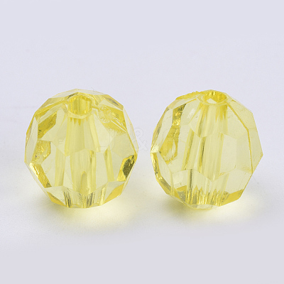 Transparent Acrylic Beads X-TACR-Q257-6mm-V21-1