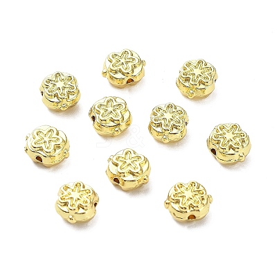 Rack Plating Alloy Beads PALLOY-D024-02G-1