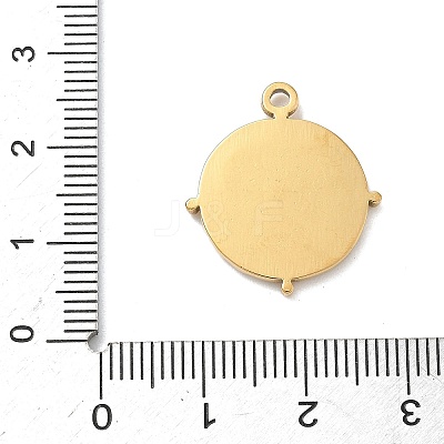 304 Stainless Steel Pendant cabochon Settings STAS-G361-05G-1