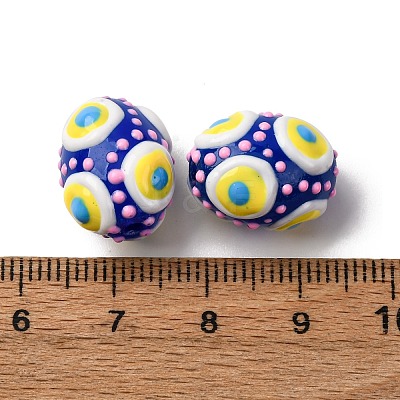 Glass Enamel Beads GLAA-C038-01G-1