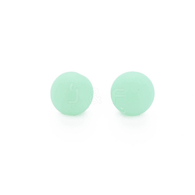 Opaque Acrylic Beads PAB702Y-B01-06-1