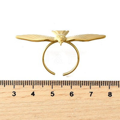 304 Stainless Steel Open Cuff Rings RJEW-M074-04B-G-1