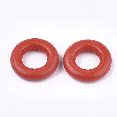 Painted Wooden Linking Rings WOOD-Q040-003B-01-1