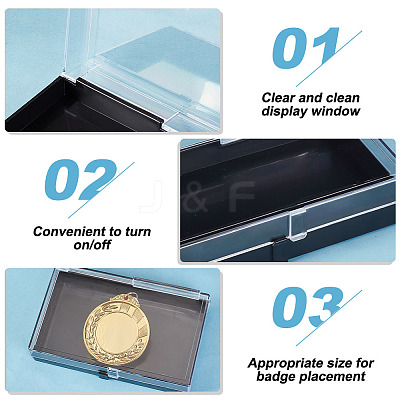 Plastic Presentation Boxes for Badge Storage & Display AJEW-WH0502-10-1