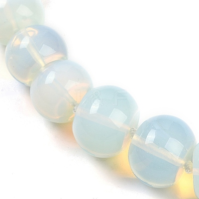 Opalite Rondelle Graduated Beaded Necklaces for Women Men NJEW-K388-02F-1