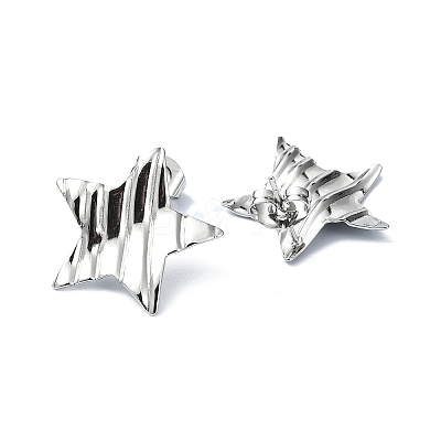 Tarnish Resistant 201 Stainless Steel Stud Earrings EJEW-K270-19P-1
