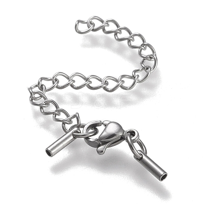Tarnish Resistant 304 Stainless Steel Curb Chain Extender STAS-K195-29P-015-1