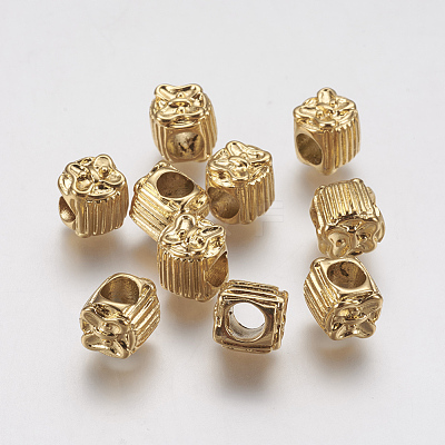 Ion Plating(IP) 304 Stainless Steel European Beads STAS-J022-136G-1