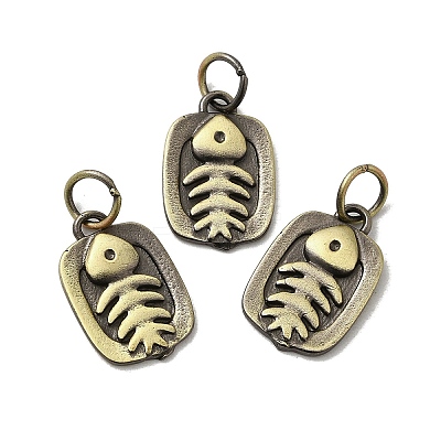 Tibetan Style Rack Plating Brass Pendants KK-Q805-48AB-1