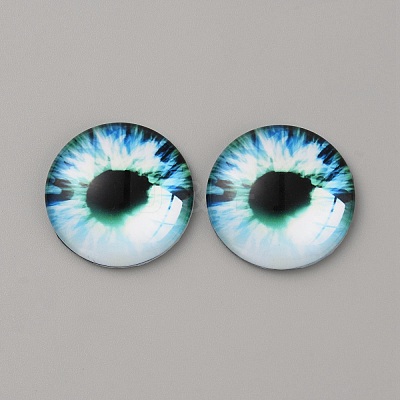 Glass Cabochons GLAA-WH0033-75H-10-1