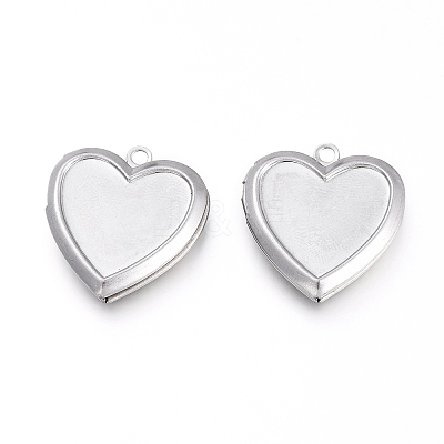 Non-Tarnish 304 Stainless Steel Locket Pendants LS-STAS-K192-09P-1